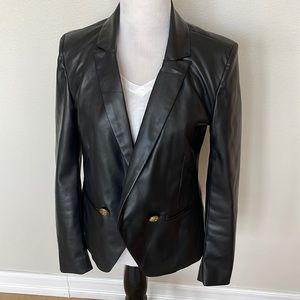 BB Dakota Faux Leather Blazer